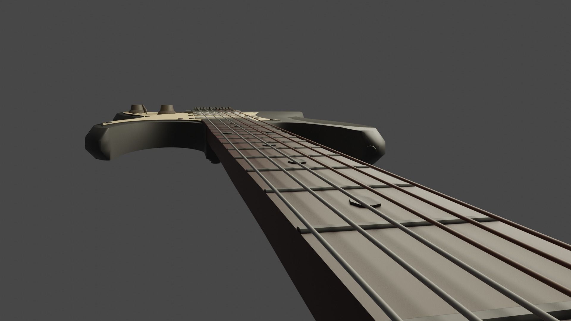 Electric guitar 3D model_2