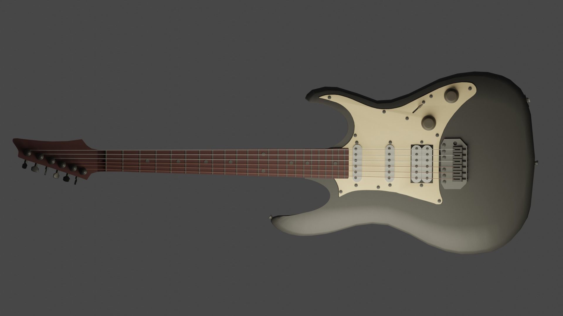 Electric guitar 3D model_5