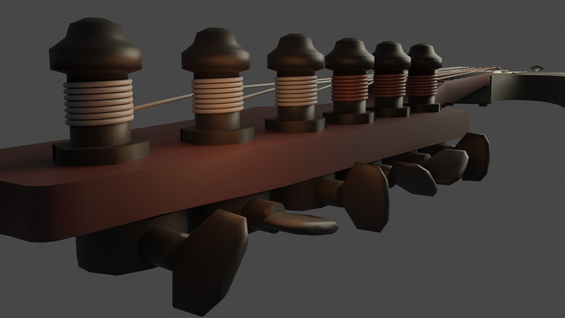 Electric guitar 3D model_3