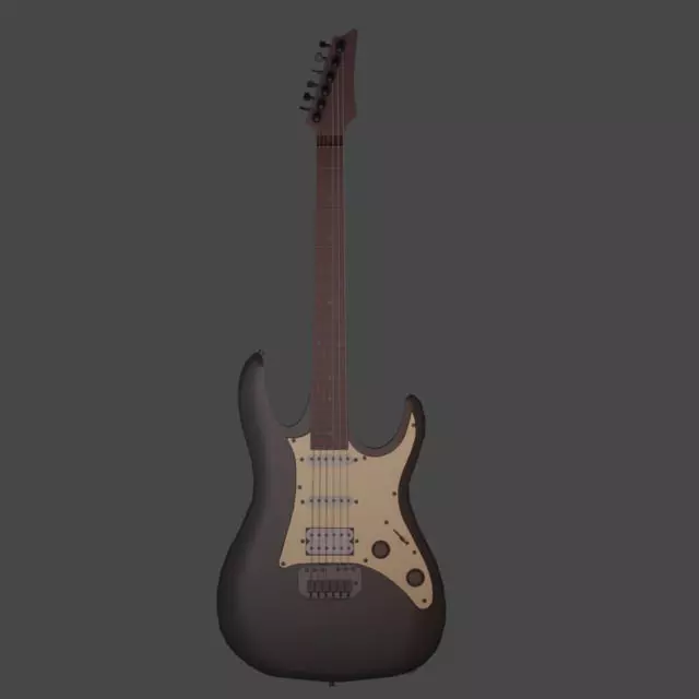 Electric guitar 3D model_0