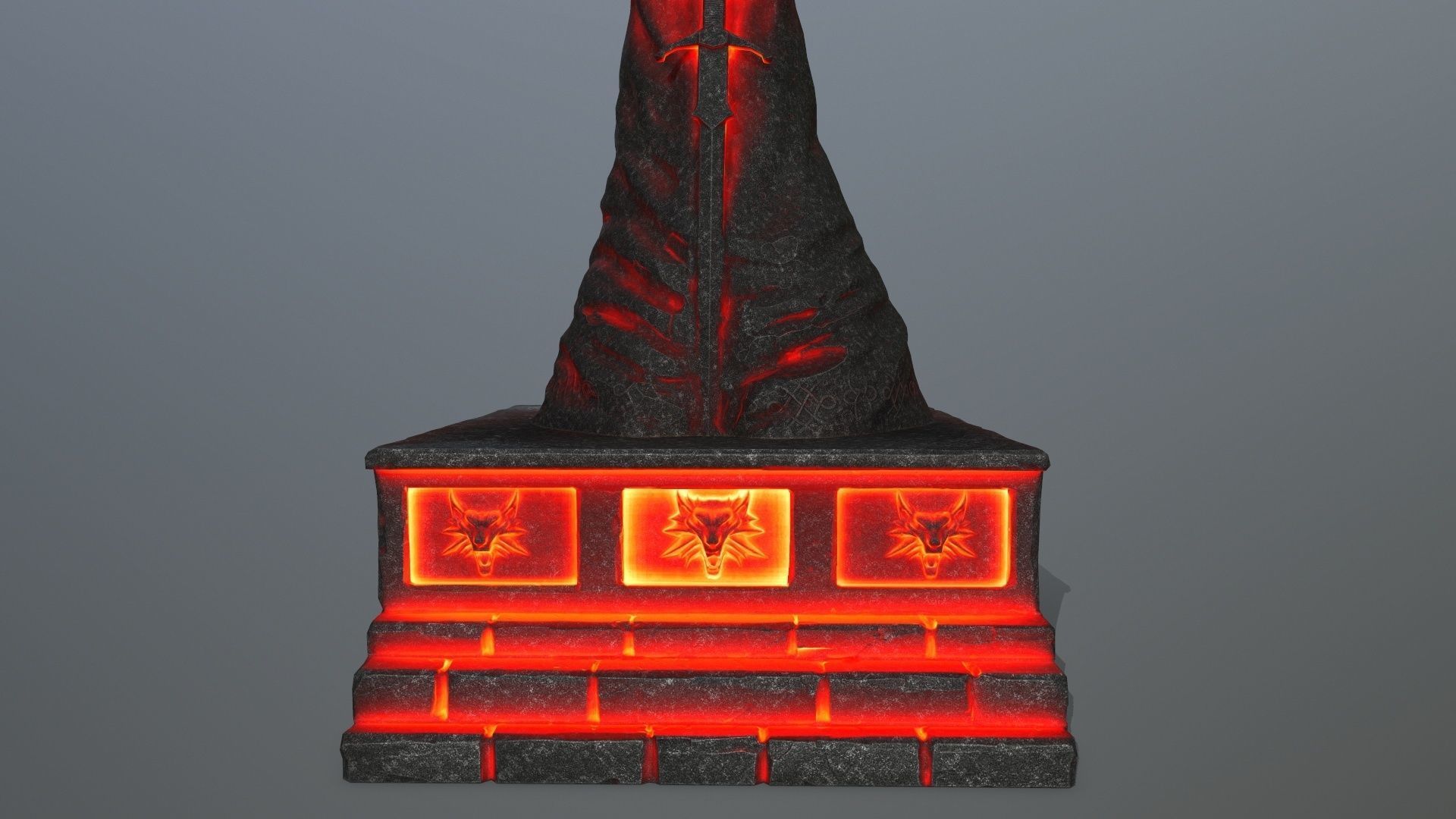 lava statue 4 Low-poly 3D model_10