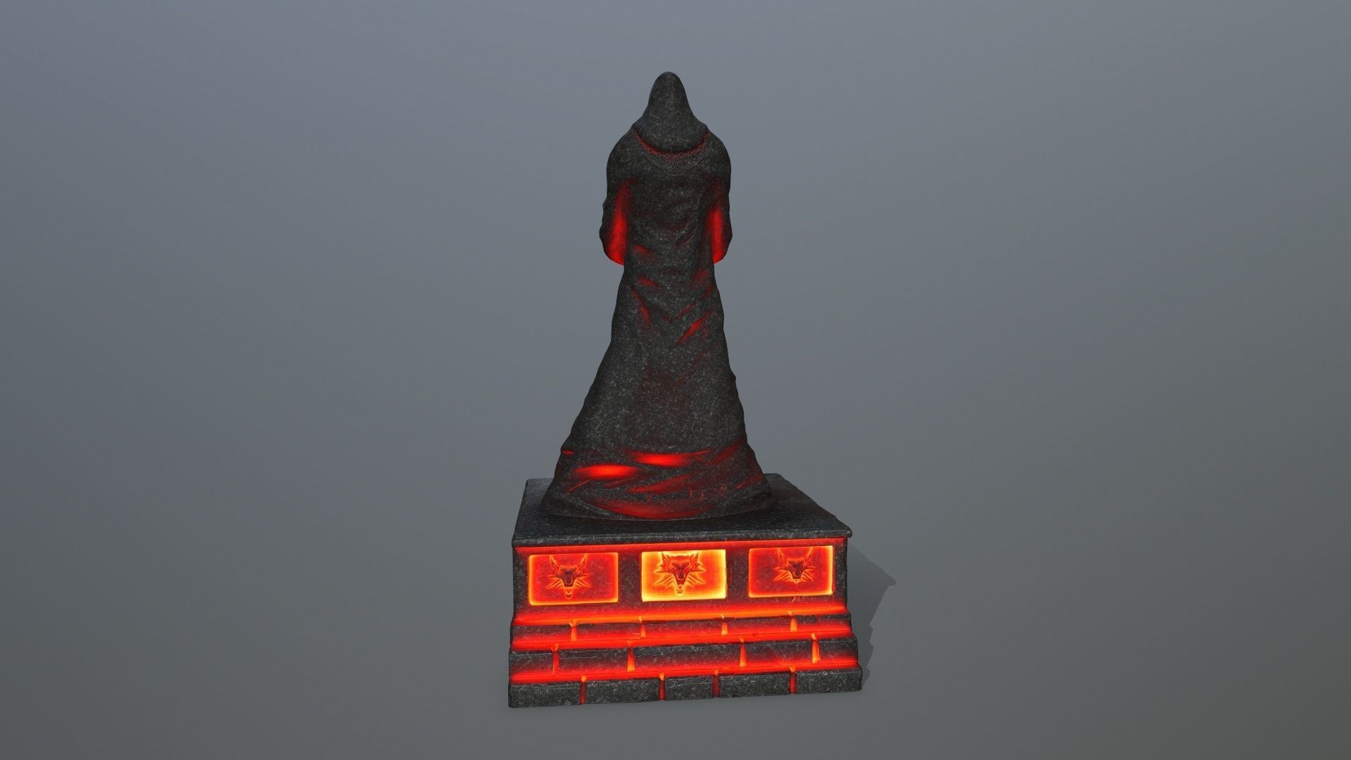 lava statue 4 Low-poly 3D model_5