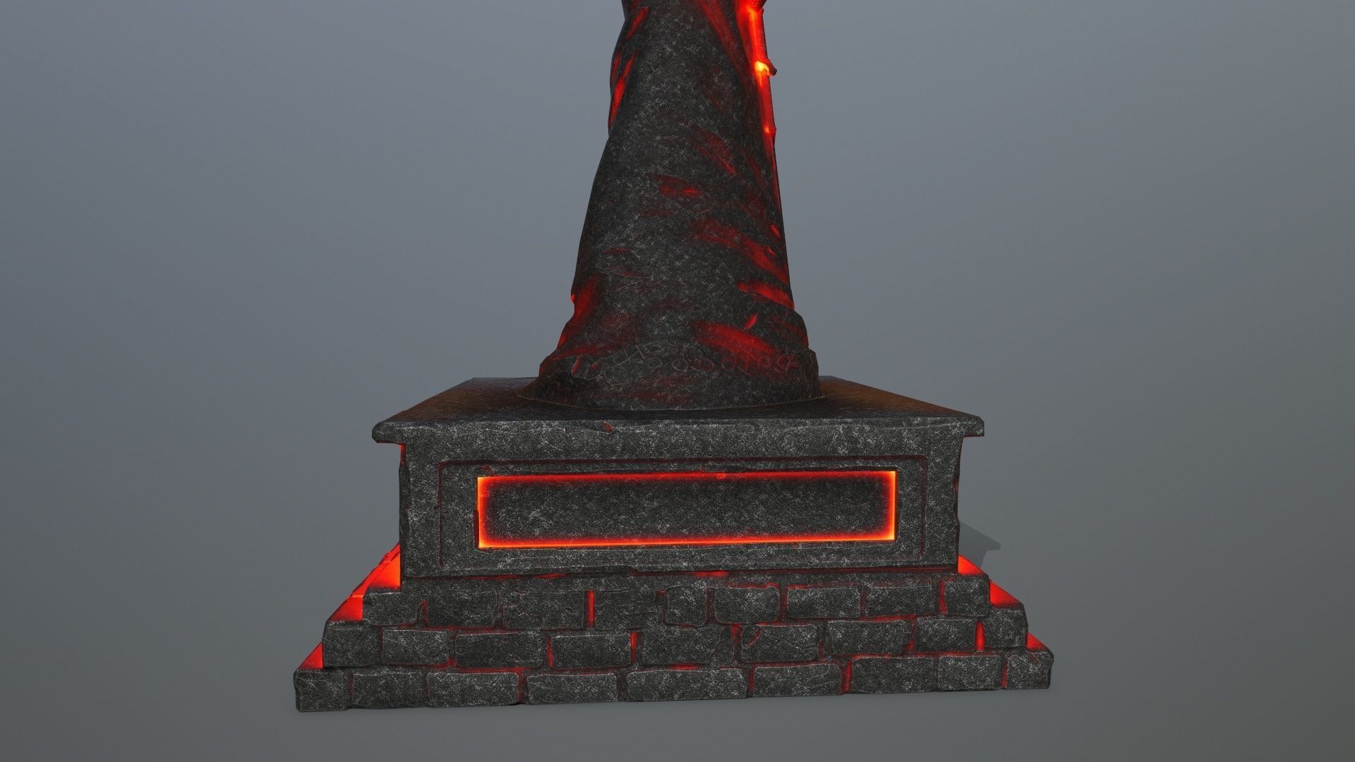 lava statue 4 Low-poly 3D model_11