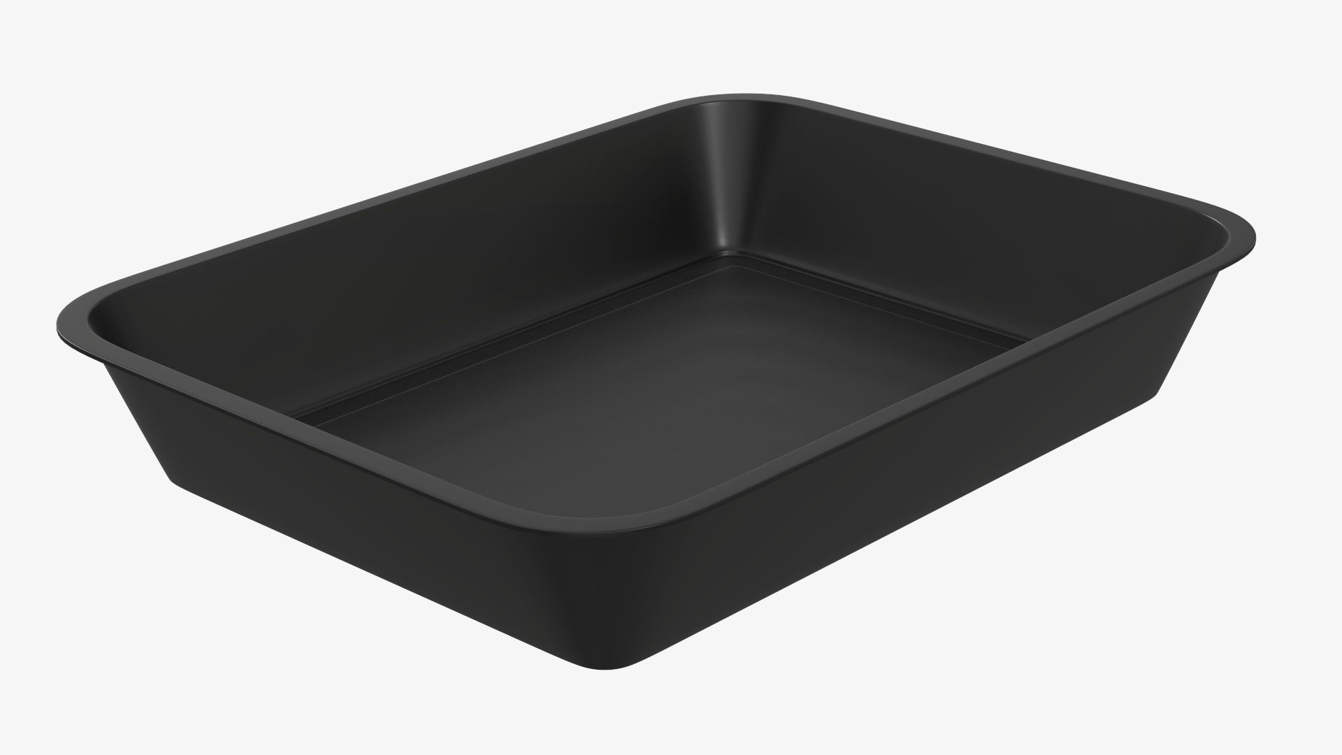 Plastic food container tray box with label mockup 07 3D model_3