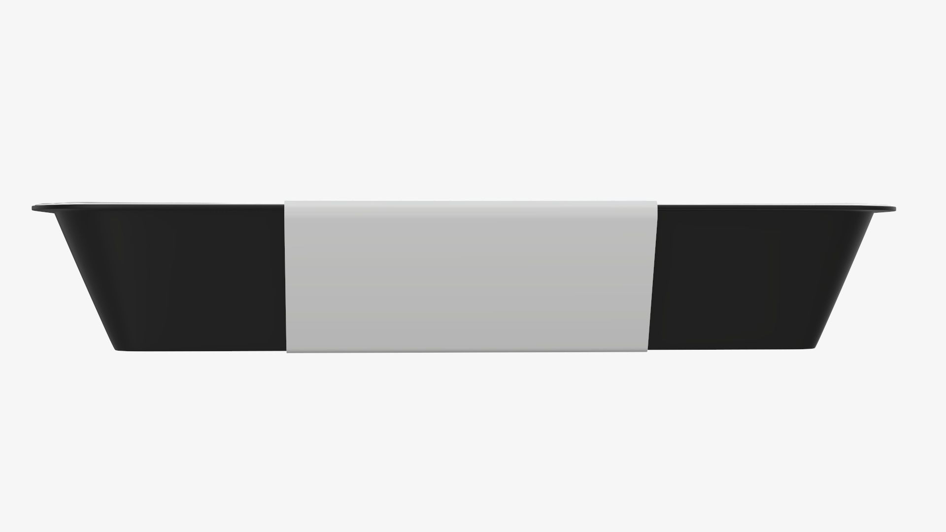 Plastic food container tray box with label mockup 07 3D model_5