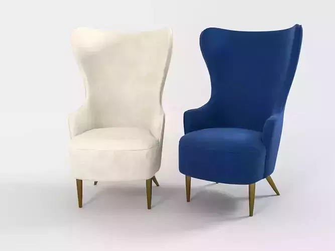 Julia Wingback Velvet Chair