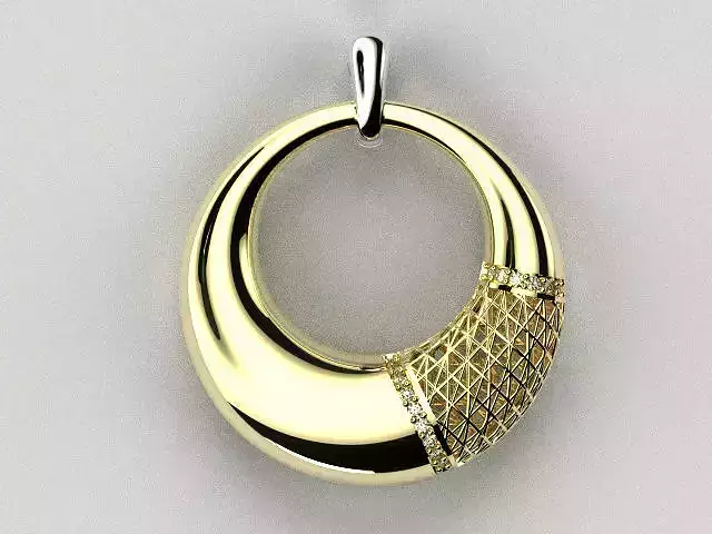 woman diamond nacklace  t00005 3D print model