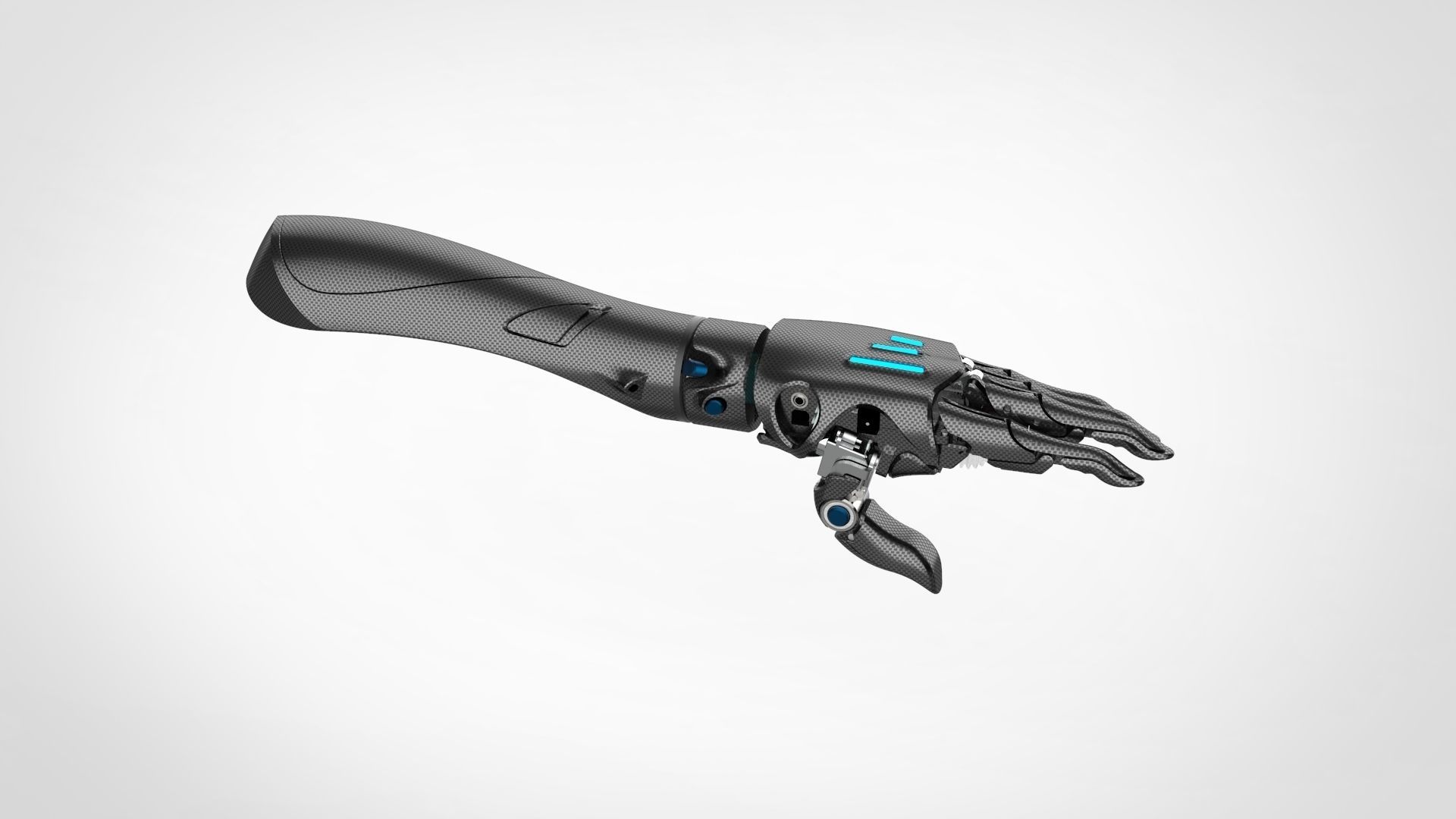 Robot arm with complete parts 3D model_6