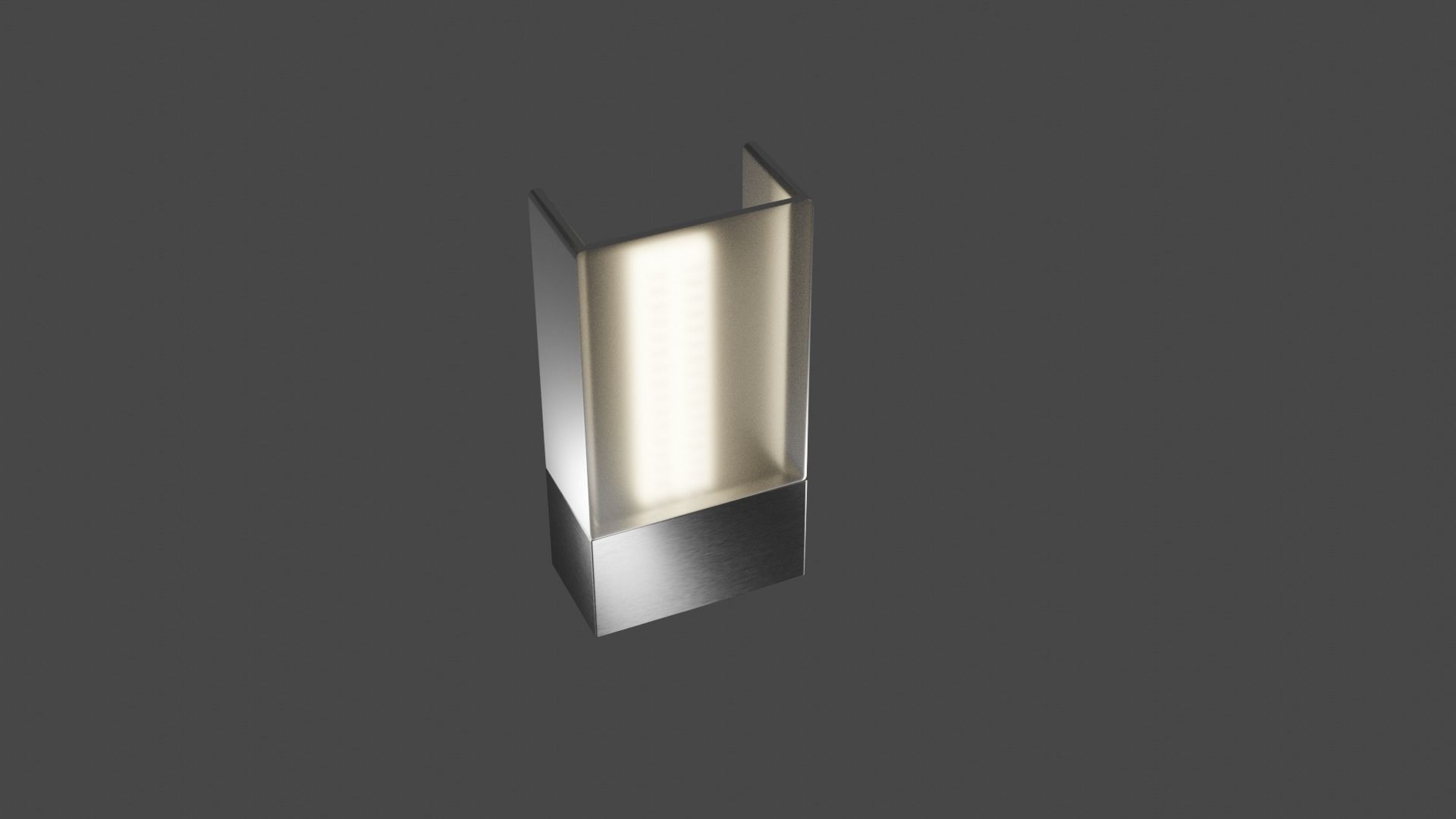 Outdoor lamp wall mount Free low-poly 3D model_1