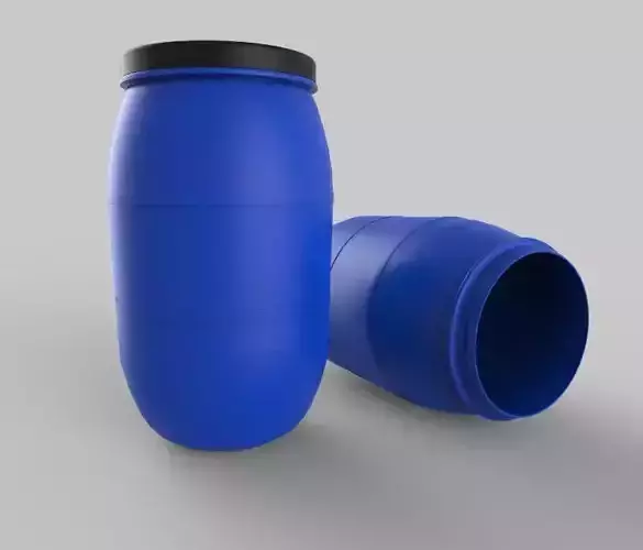 Plastic Barrel 3D model