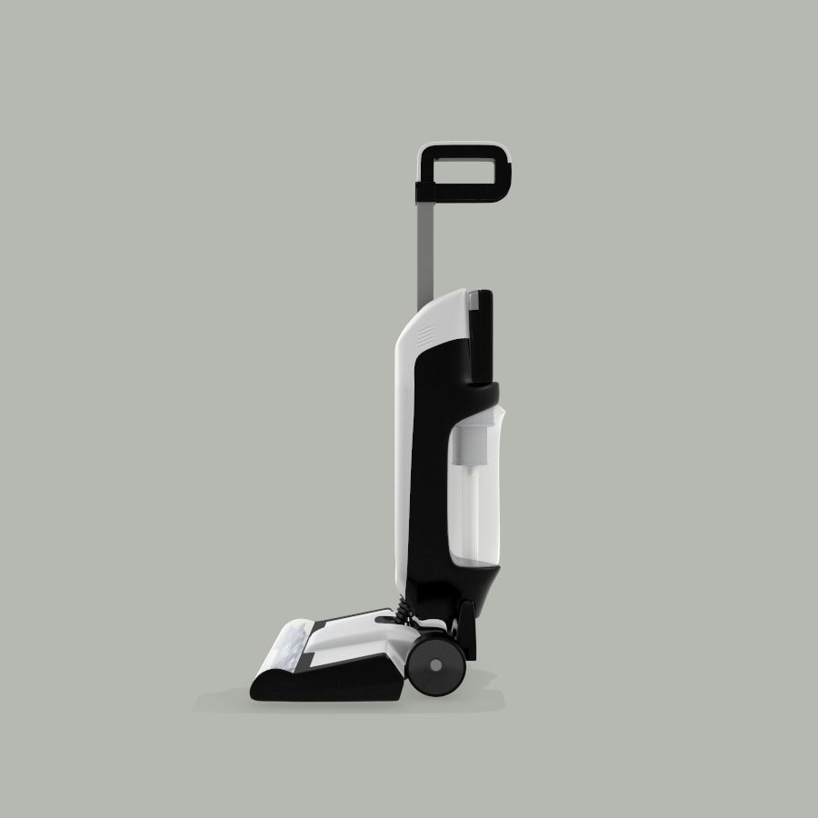 Hoover Upright Vacuum Low-poly 3D model_3