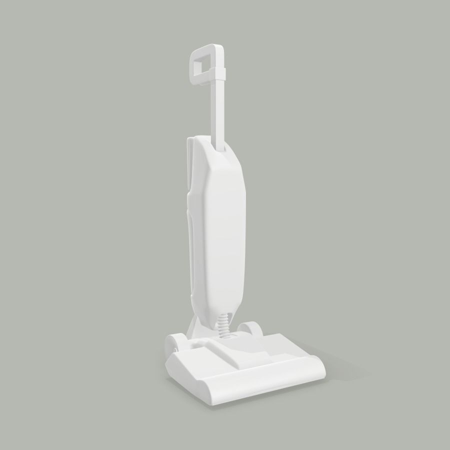 Hoover Upright Vacuum Low-poly 3D model_6