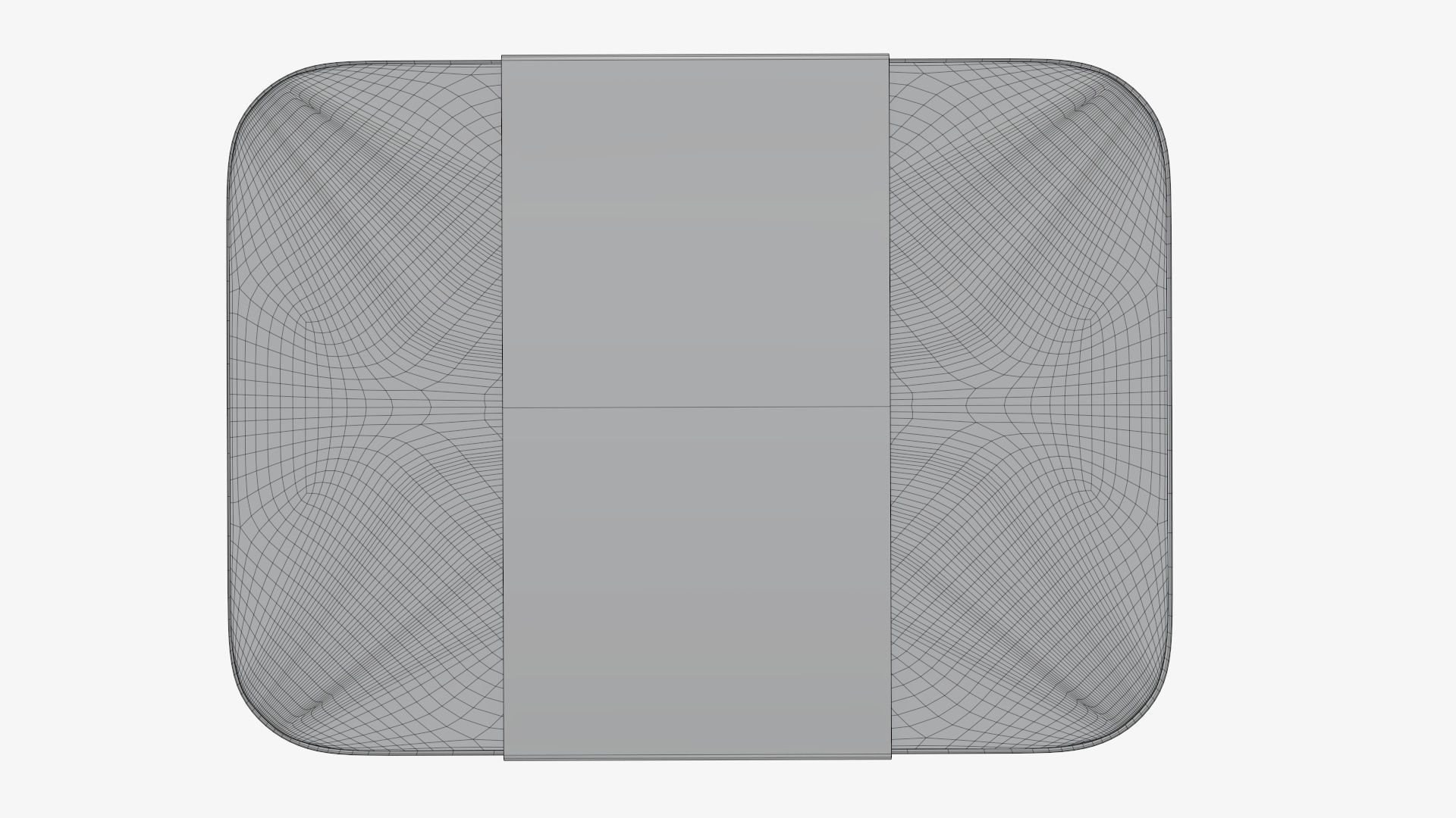 Plastic food container tray box with label mockup 08 3D model_12