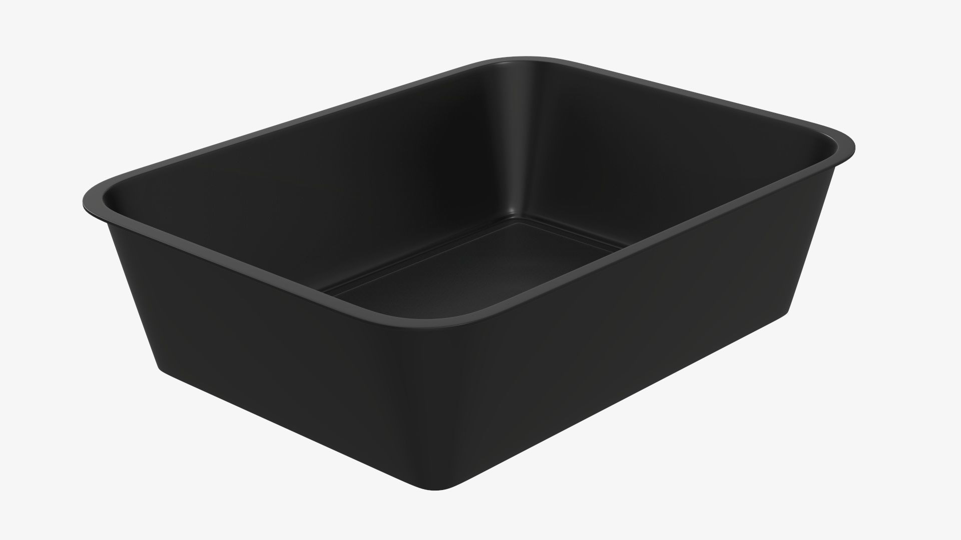 Plastic food container tray box with label mockup 08 3D model_3