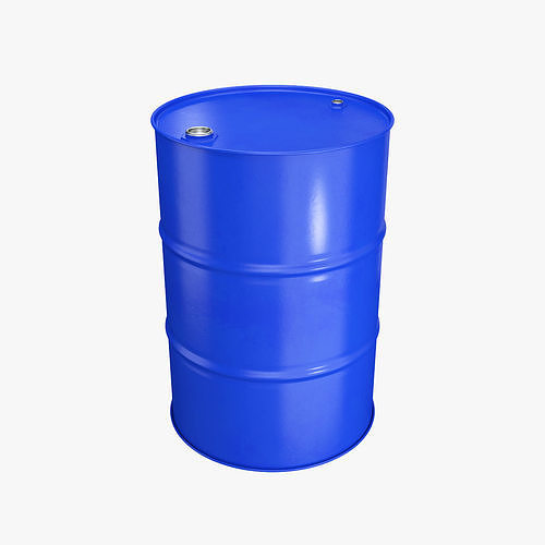 Metal barrel blue 3D model