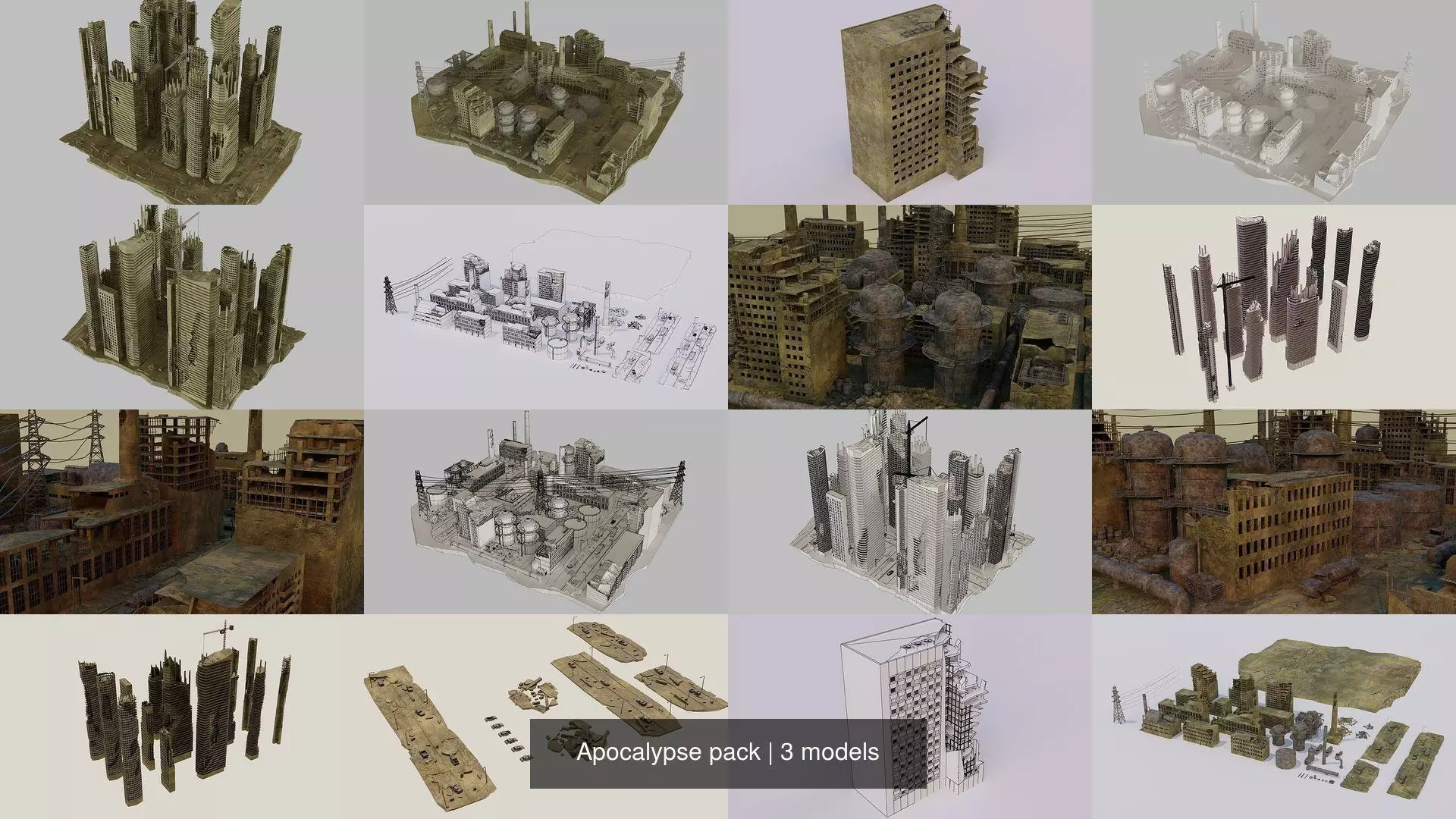 Apocalypse pack 3D Model Collection_0