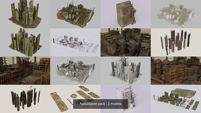Apocalypse pack 3D Model Collection