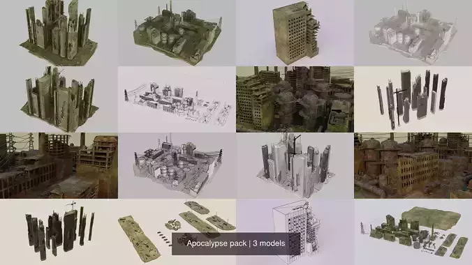 Apocalypse pack 3D Model Collection