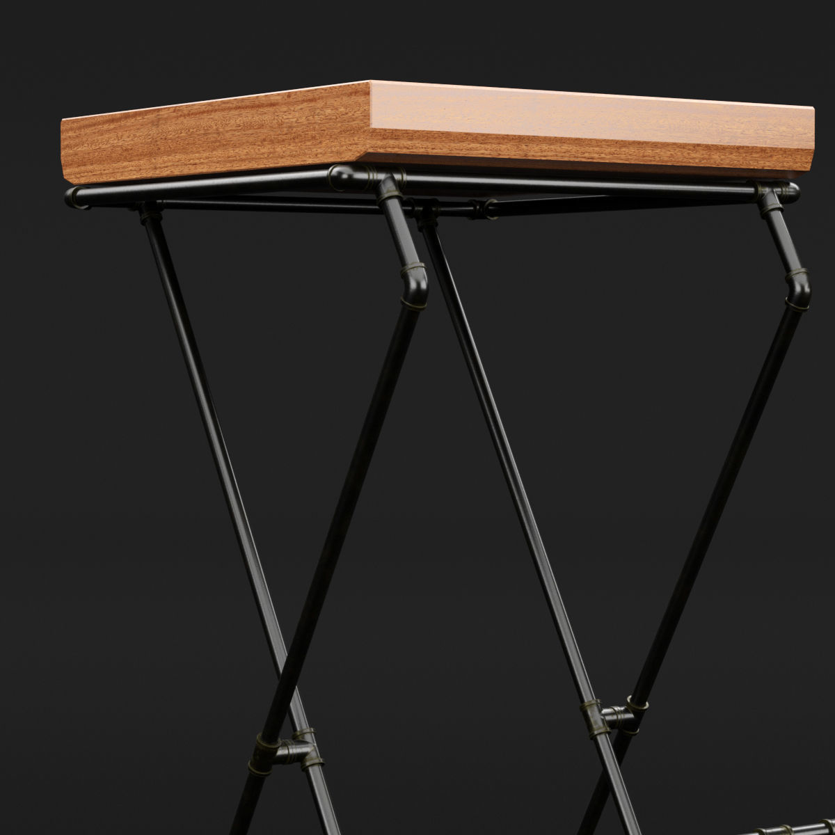 Loft bar chair 1 3D model_8