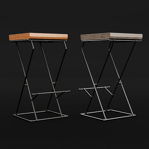 Loft bar chair 1 3D model 3