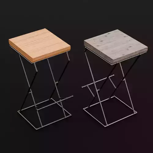 Loft bar chair 1 3D model