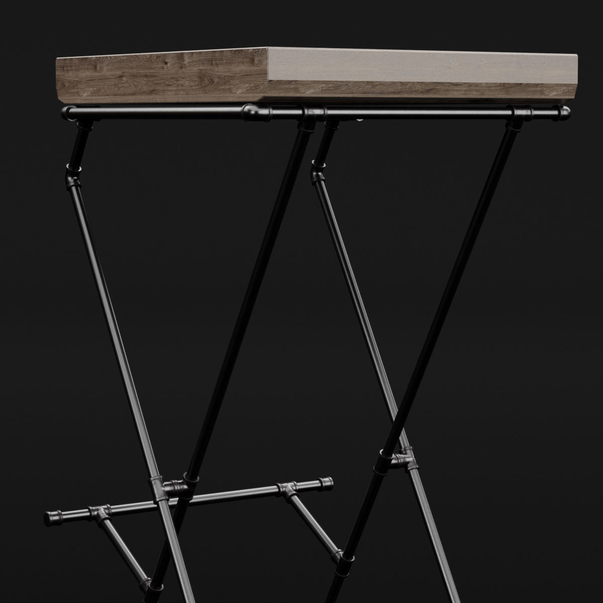 Loft bar chair 1 3D model_10
