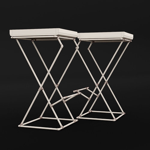 Loft bar chair 1 3D model 6