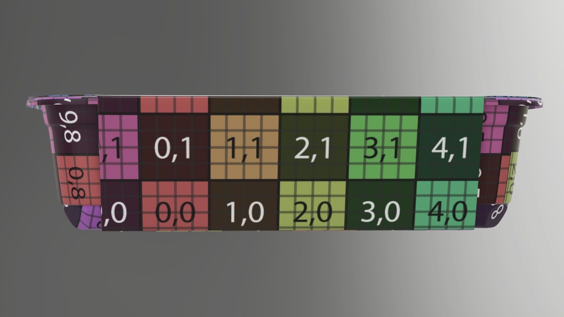 Plastic food container tray box with label mockup 15 3D model_14