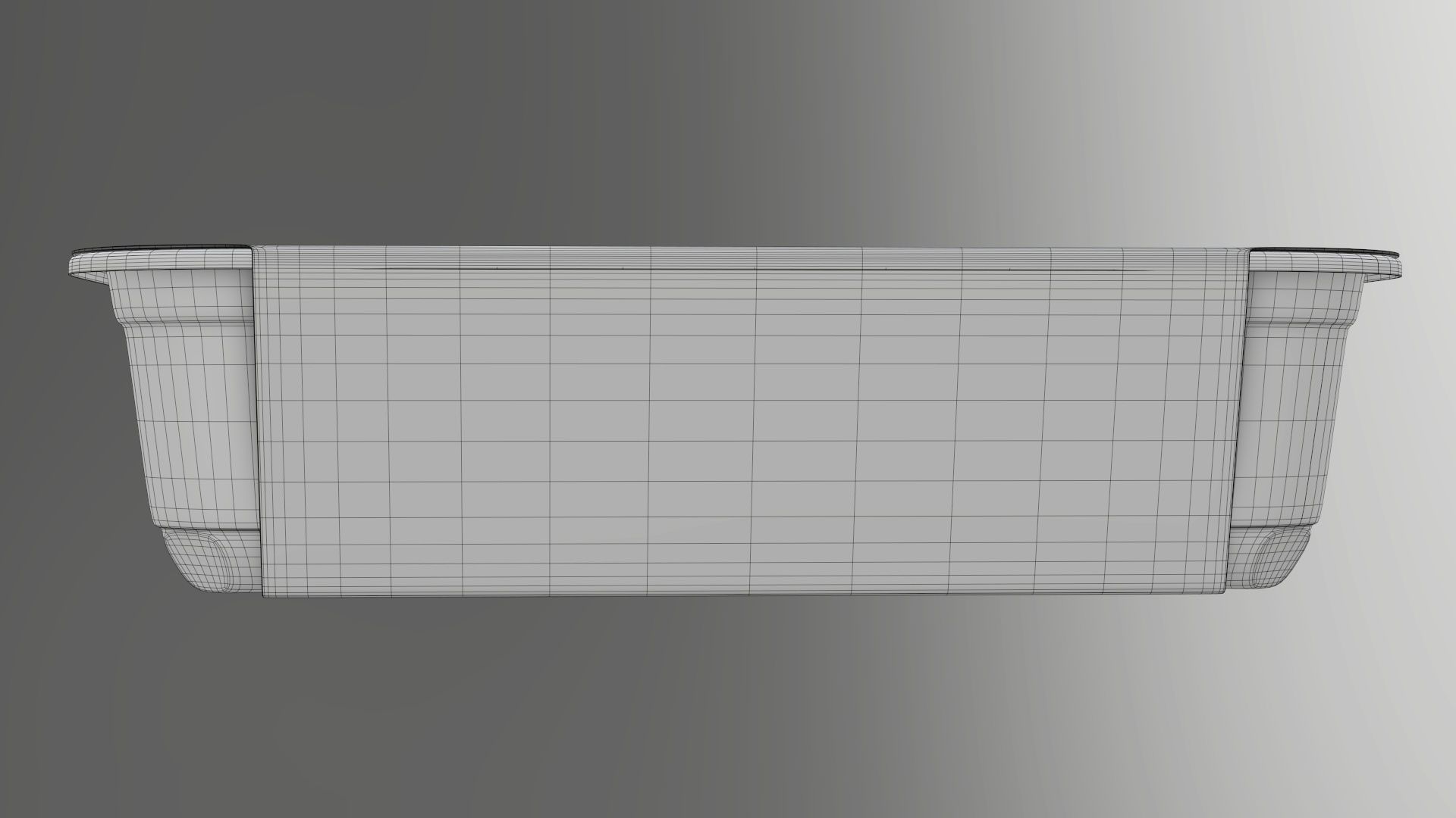 Plastic food container tray box with label mockup 15 3D model_9