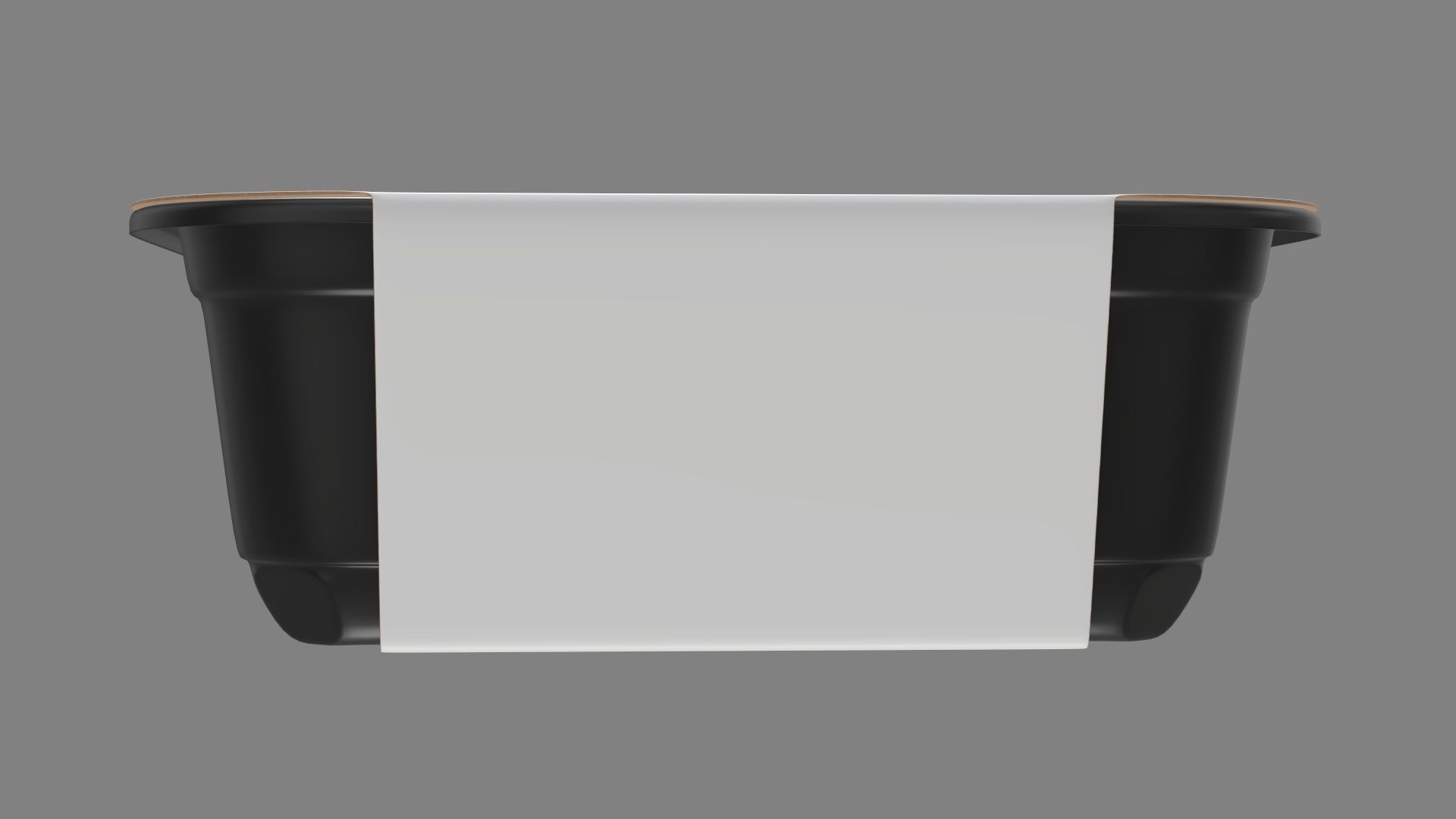 Plastic food container box tray with label mockup 17 3D model_5