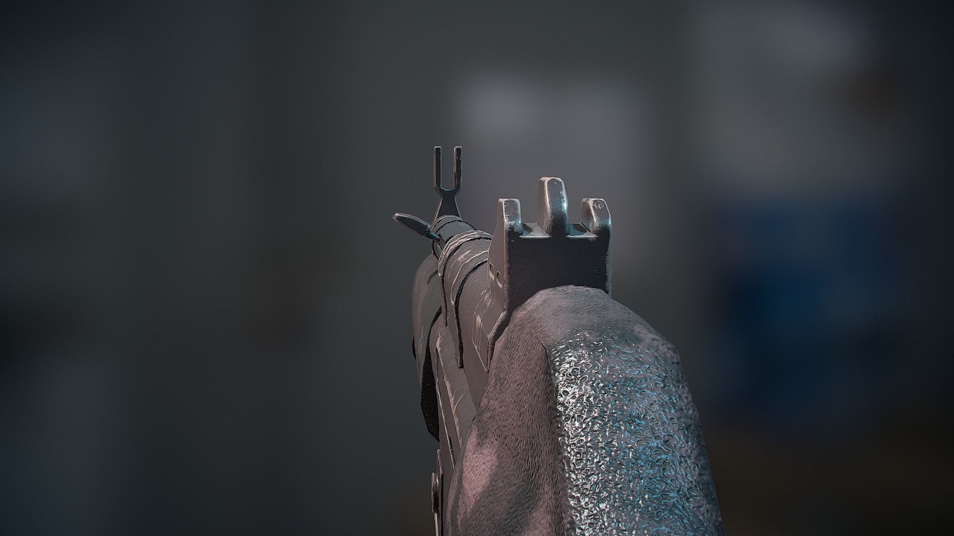 Weapon model  MP5 Low-poly 3D model_4