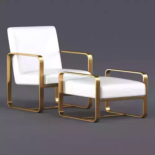  Miles Leather Ottoman