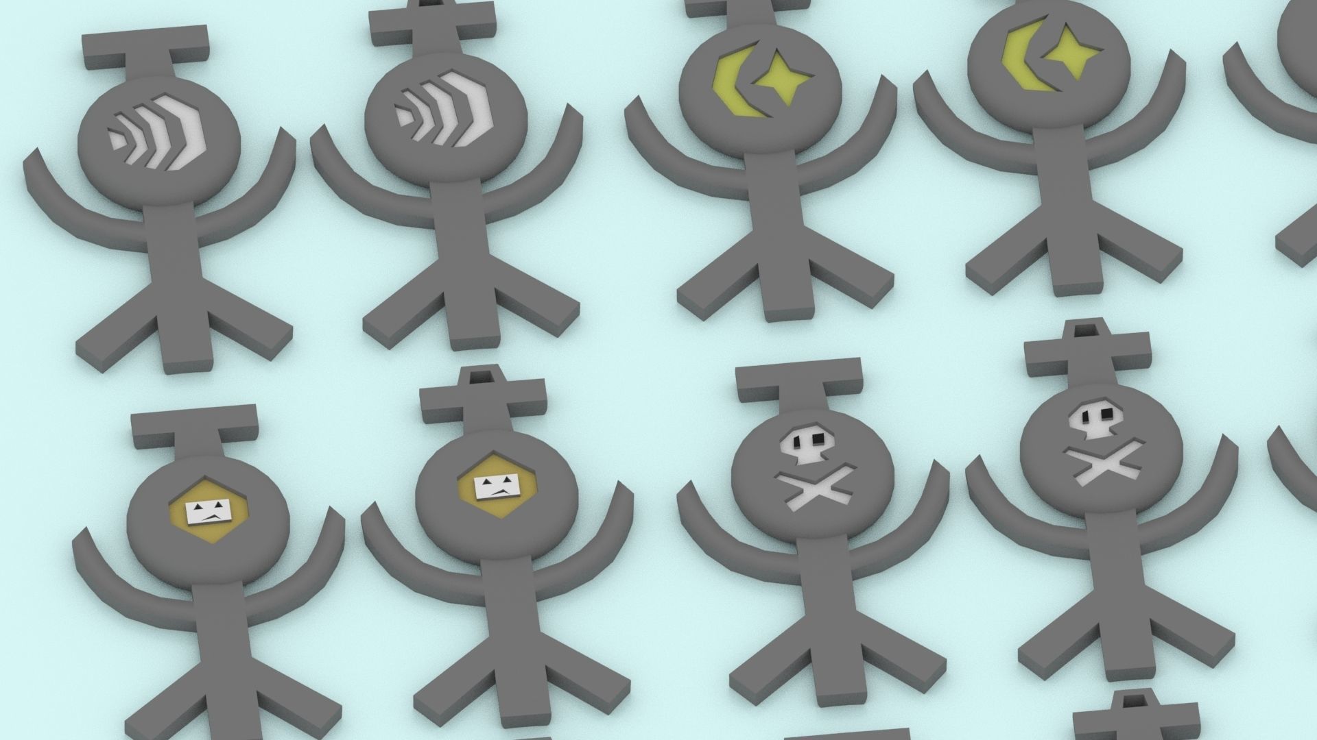 3D Printable Runescape Rune Talismans Collection 3D print model_7