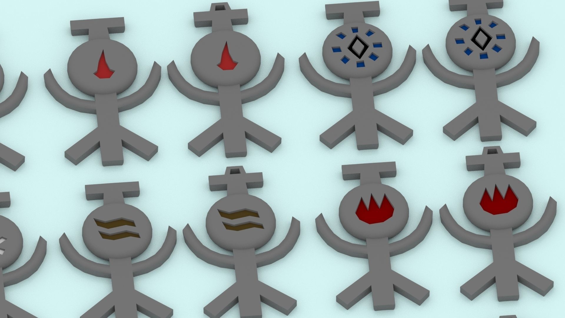 3D Printable Runescape Rune Talismans Collection 3D print model_8