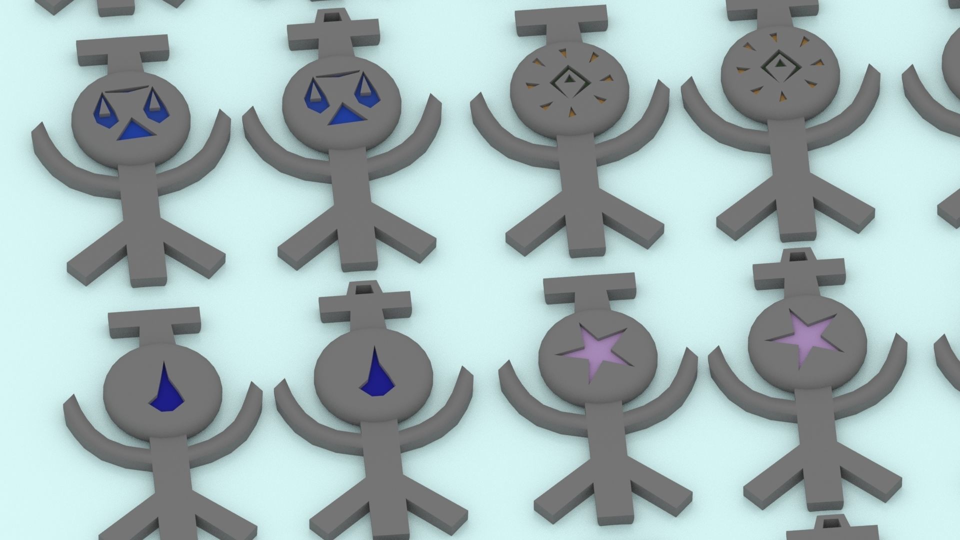 3D Printable Runescape Rune Talismans Collection 3D print model_6
