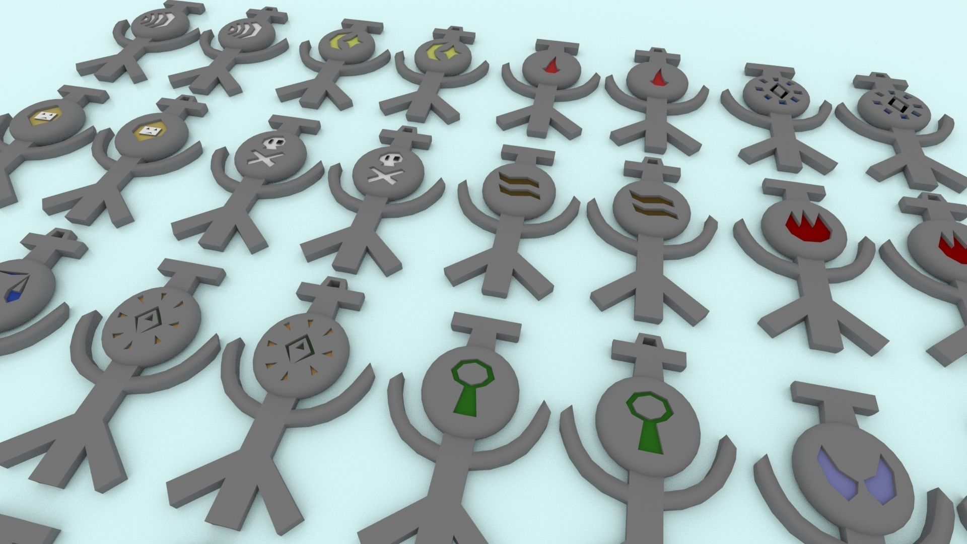 3D Printable Runescape Rune Talismans Collection 3D print model_10