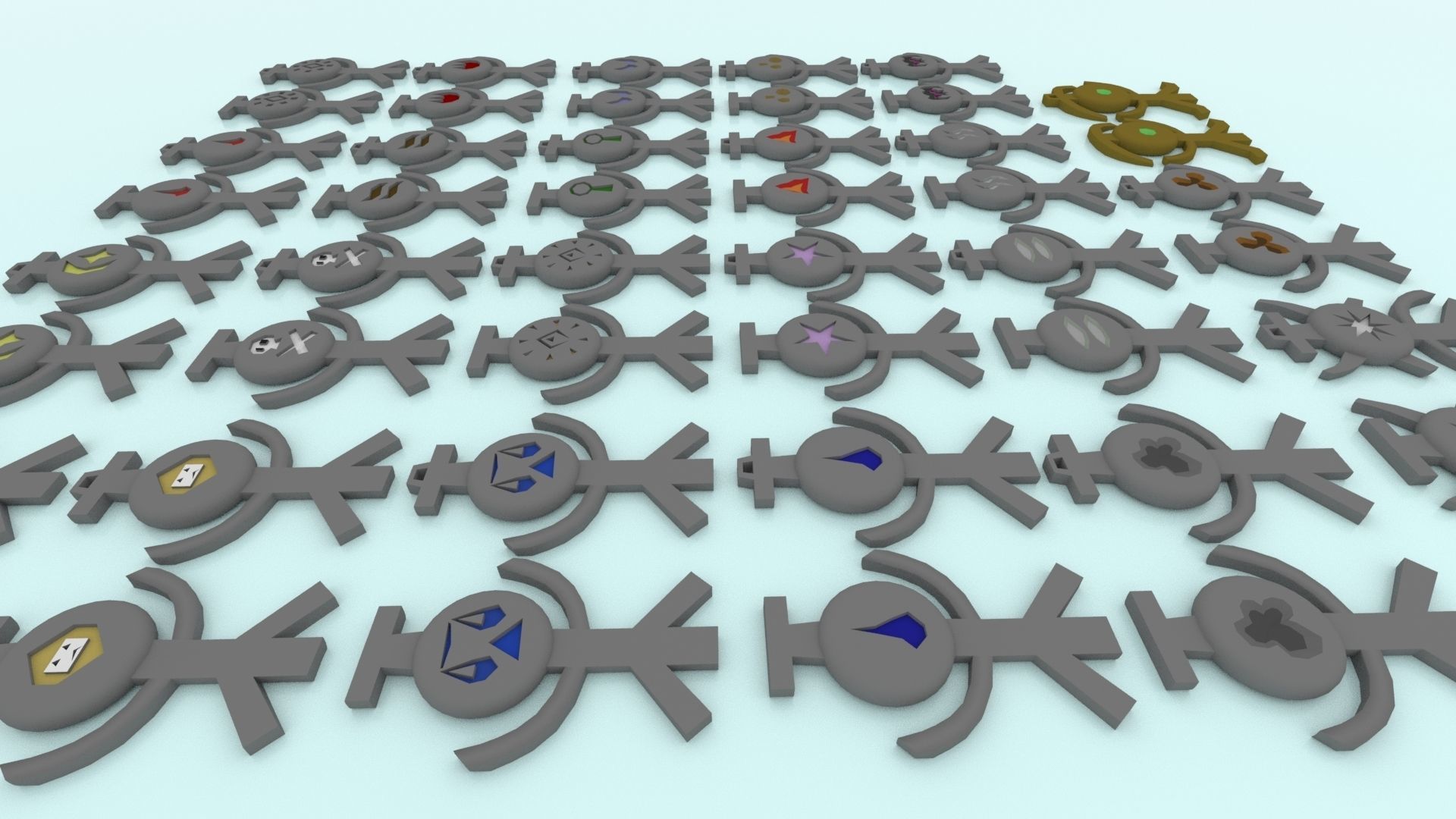 3D Printable Runescape Rune Talismans Collection 3D print model_12