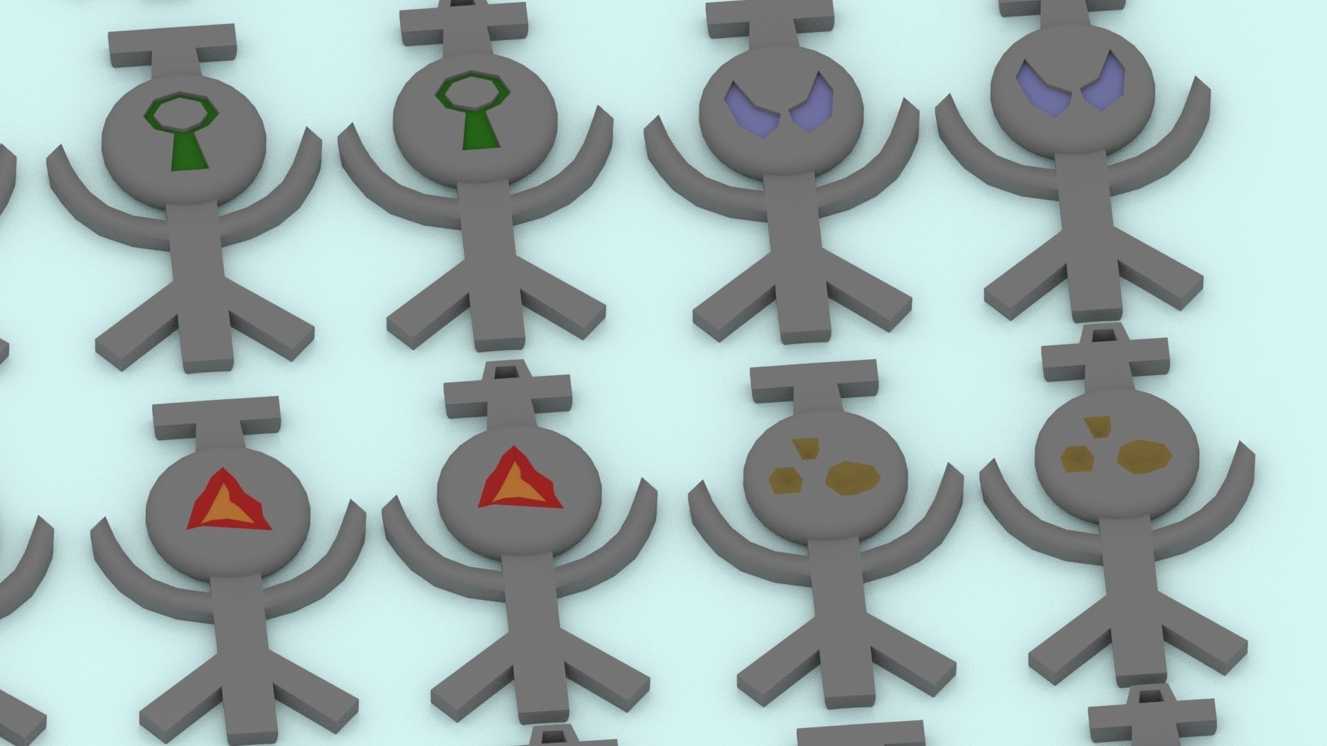 3D Printable Runescape Rune Talismans Collection 3D print model_5