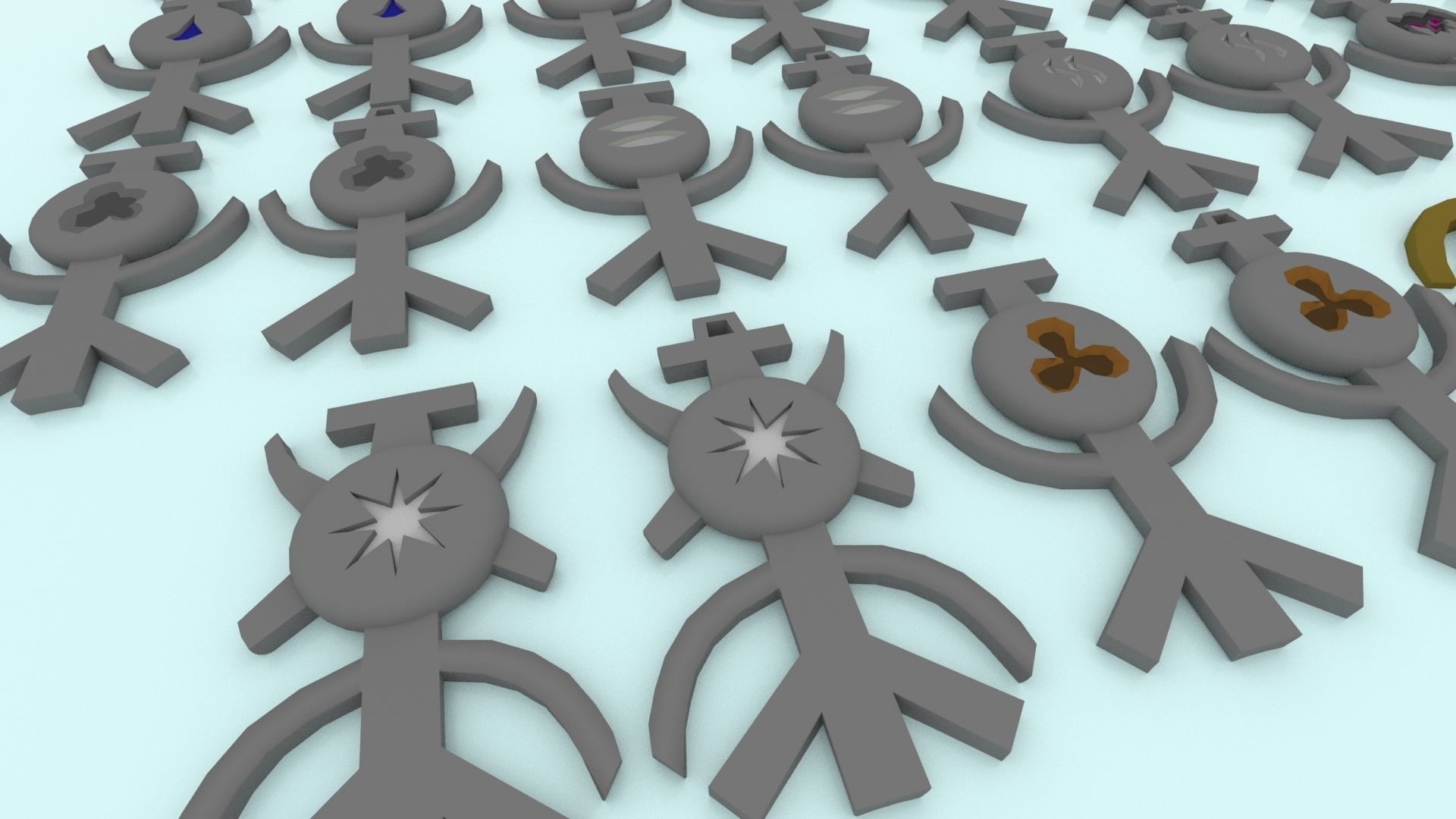 3D Printable Runescape Rune Talismans Collection 3D print model_4