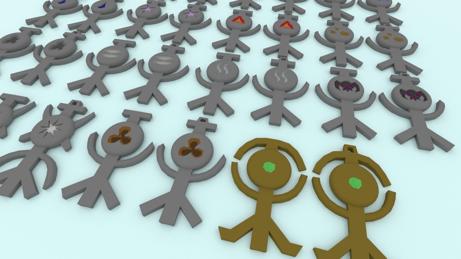 3D Printable Runescape Rune Talismans Collection 3D print model_9