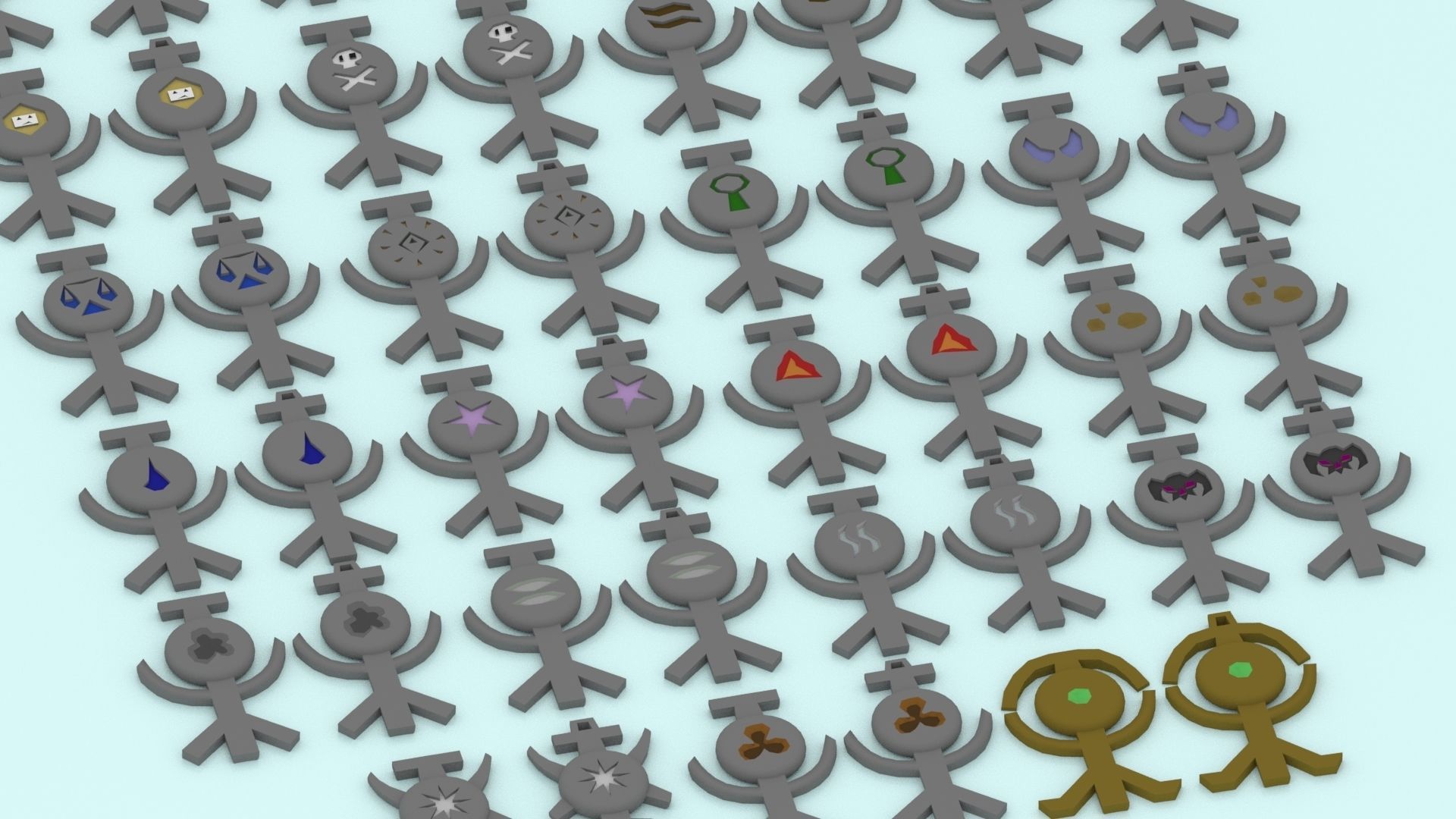 3D Printable Runescape Rune Talismans Collection 3D print model_17