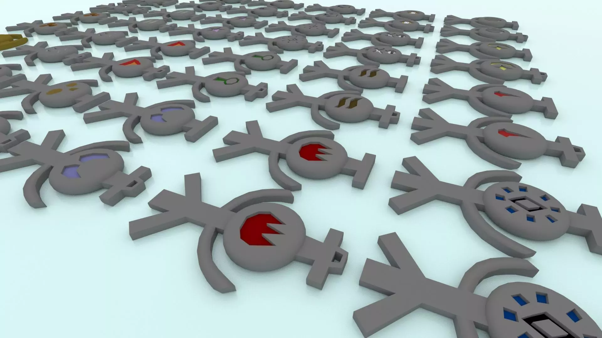 3D Printable Runescape Rune Talismans Collection 3D print model_0