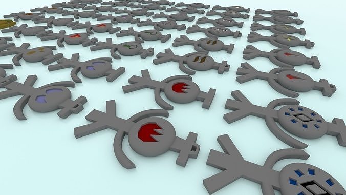 3D Printable Runescape Rune Talismans Collection 3D print model