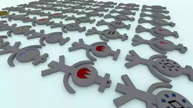 3D Printable Runescape Rune Talismans Collection 3D print model