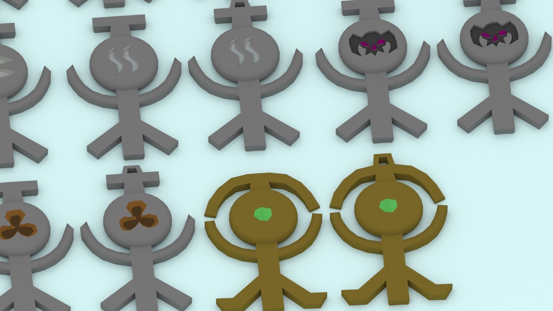 3D Printable Runescape Rune Talismans Collection 3D print model_2