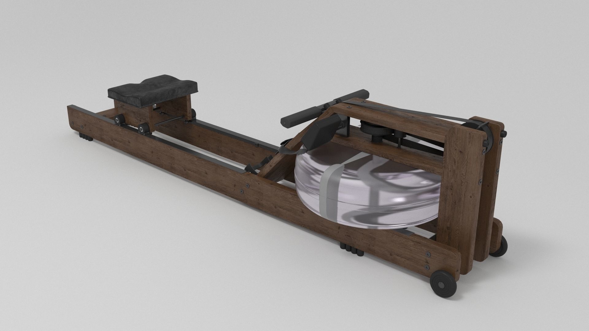 WaterRower Classic with S4 Performance Monitor 3D model_2