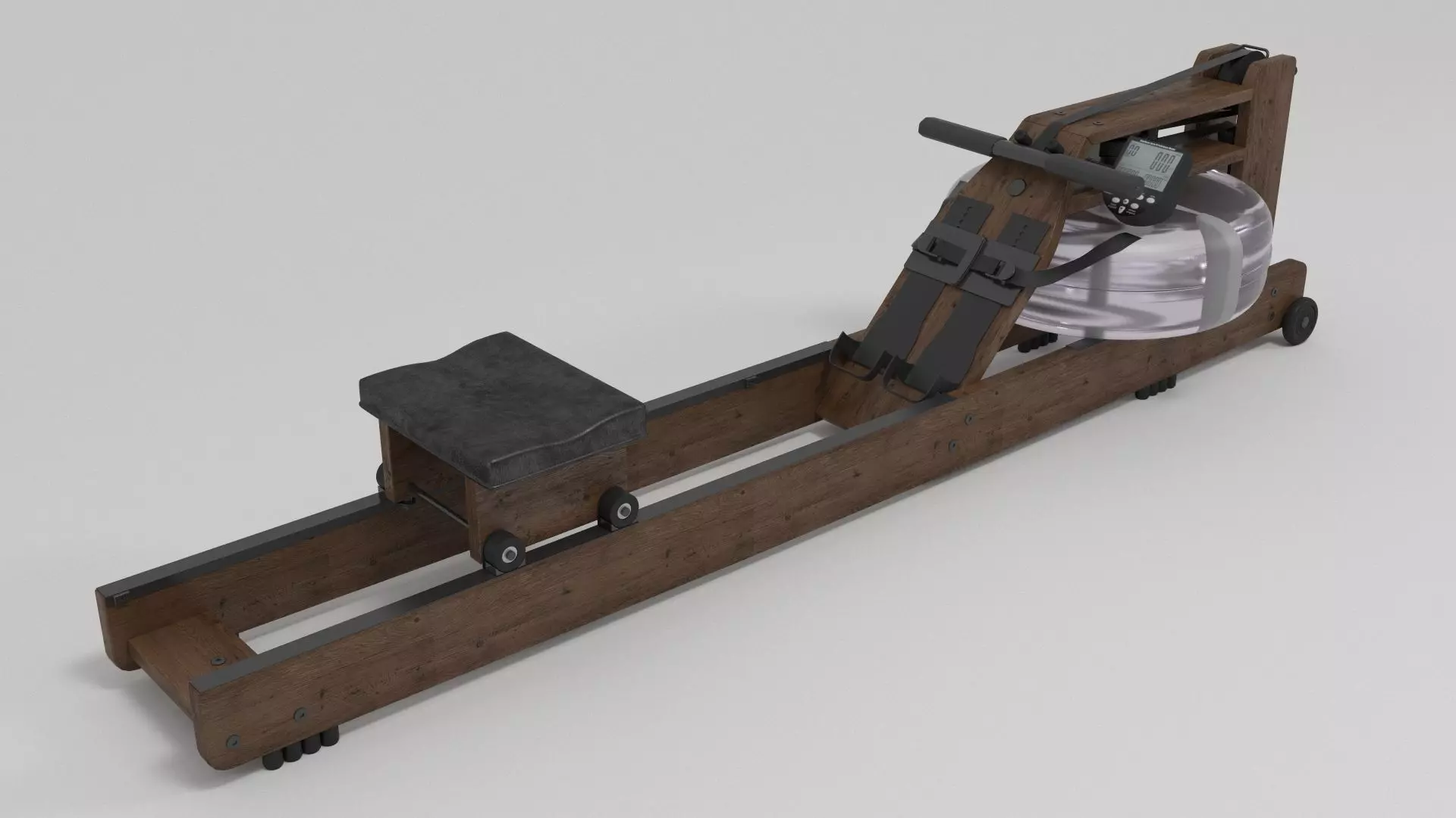 WaterRower Classic with S4 Performance Monitor 3D model_0