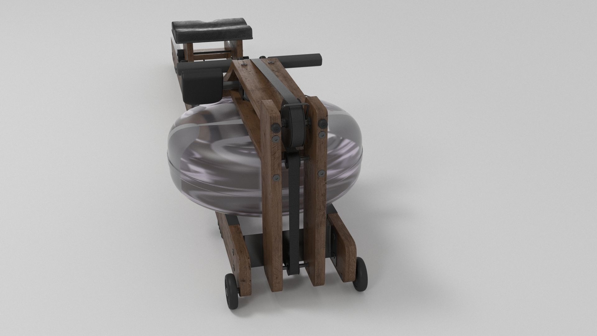 WaterRower Classic with S4 Performance Monitor 3D model_4