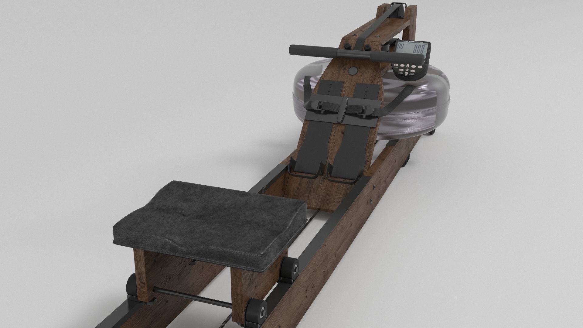 WaterRower Classic with S4 Performance Monitor 3D model_5