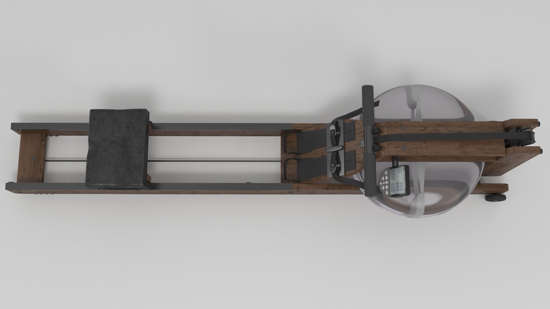 WaterRower Classic with S4 Performance Monitor 3D model_3